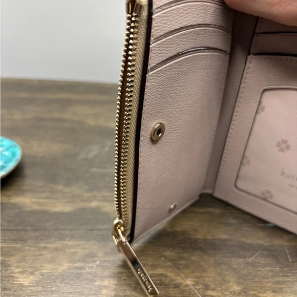 Kate Spade Gold Wallet with Metallic Finish